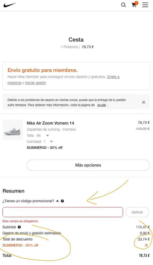Codigo Dto Nike Discount, SAVE -